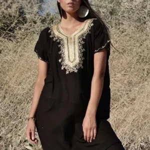 Black Gold Fez Kaftan Caftan & Loungewear